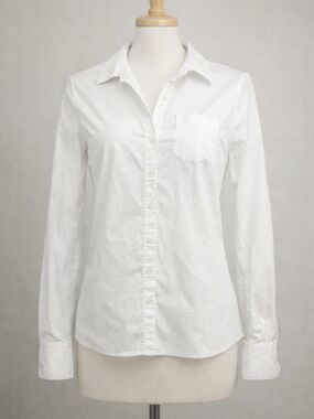 Ariat White Button Down Shirt Small/Petite Western Fitted Cotton Blouse